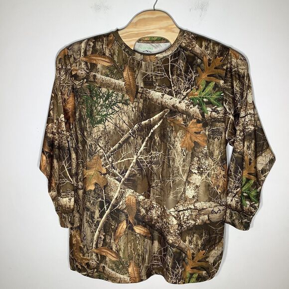 Realtree Mens Rustic Ridge Long Sleeve‎ Camo Hunting Shirt Size 2XL - Picture 2 of 7